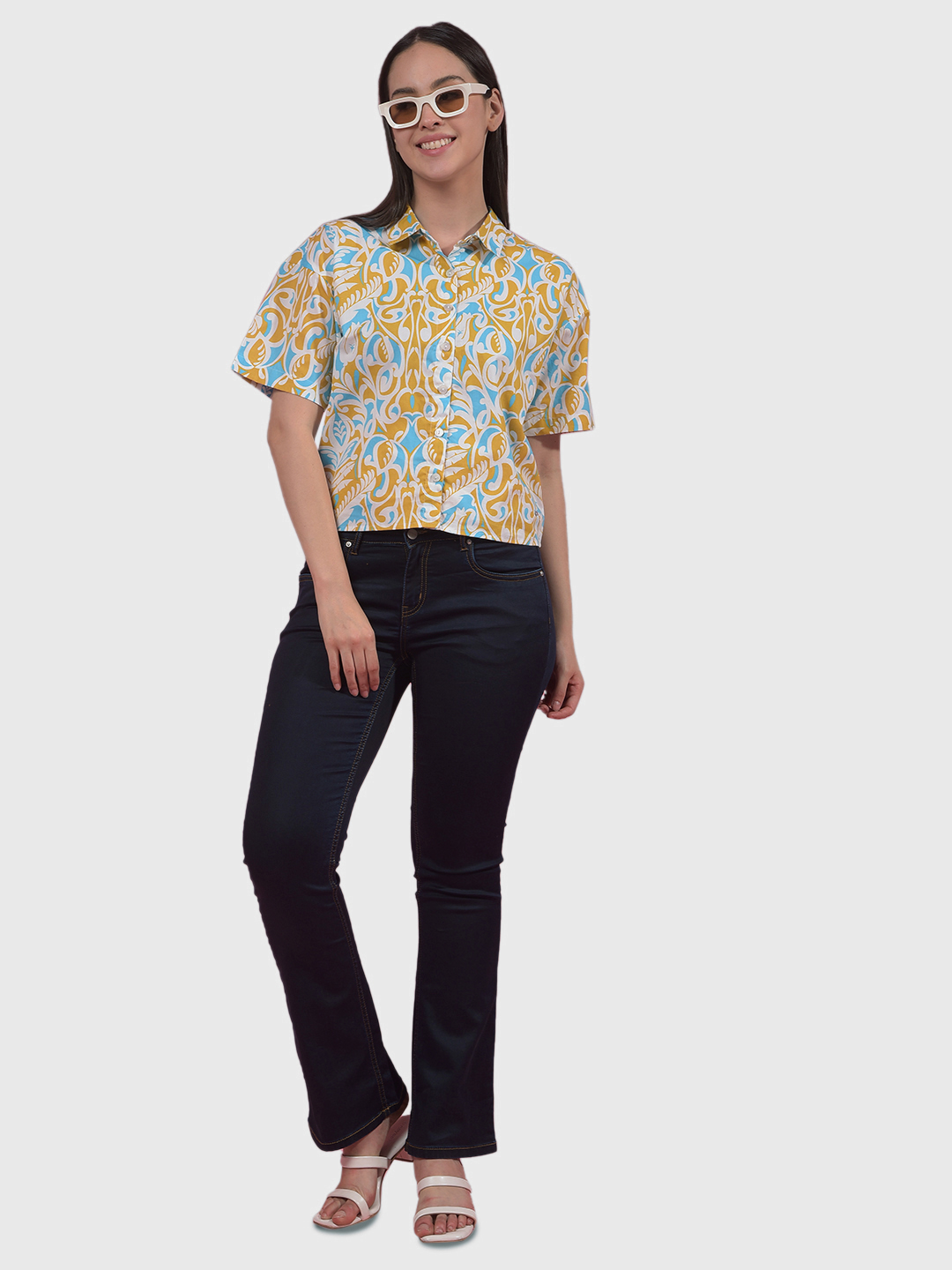Numero Uno Women Abstract Multicolor Shirt
